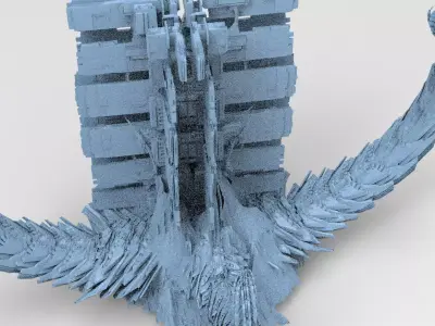 Dragon Cult Elites Grid 3 Spine Tower 3D model