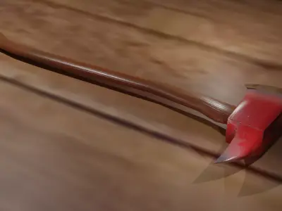 Firefighter axe Free low-poly 3D model