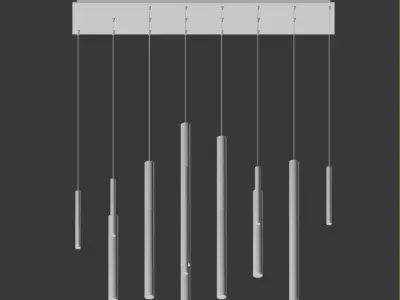 Eurofase Lighting 18 LED Linear Chandelier 3D model