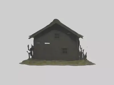 Creepyforestcabinm 1 Low-poly 3D model