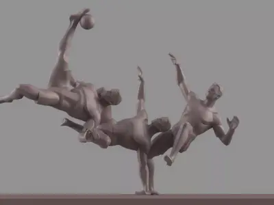 Soccer player 3D model