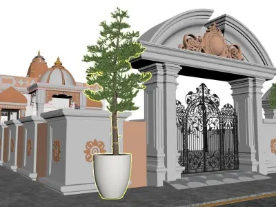 3d temple design 3D model