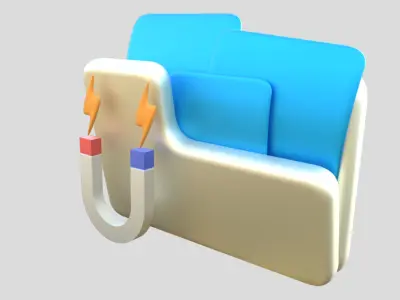 3D app web Icon Low-poly 3D model-07 Low-poly 3D model