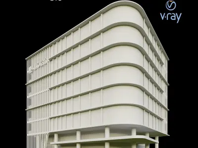 Modern Office Building 005 3D model