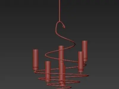 Seriph Spiral Chandelier 3D model