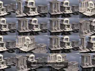Greek Cities Collection 3D Model Pack