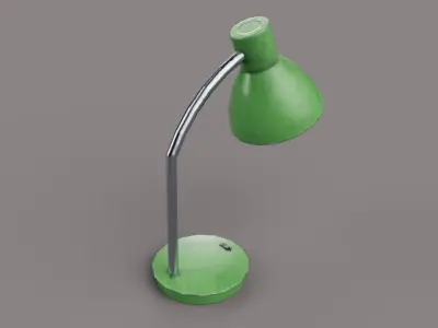 Retro Desk Lamp - Eastern European style Game Ready  Free low-poly 3D model