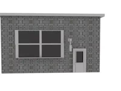 Simplistic shop Free low-poly 3D model