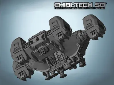 CHIBI-TECH SD - RAXA II XL TITAN CLASS ARMORED HEAVY TRANSPORT 3D print model