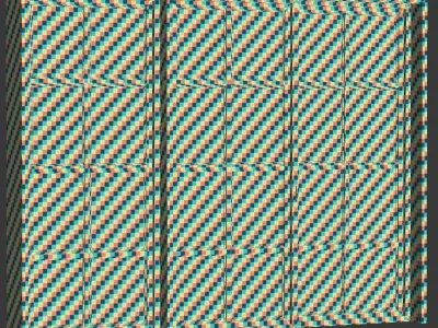 Rectangle wooden windows with door V2 Low-poly 3D model