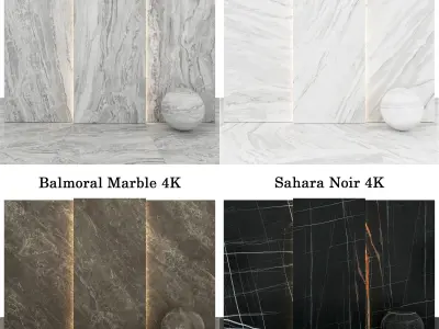 Marble 39 - Carrara-Sahara Noir-Balmoral-Gray Marble Texture