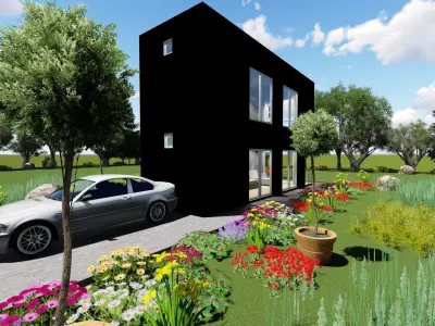 Dublex house design 3D model