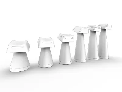 Chess Game Set 3D model