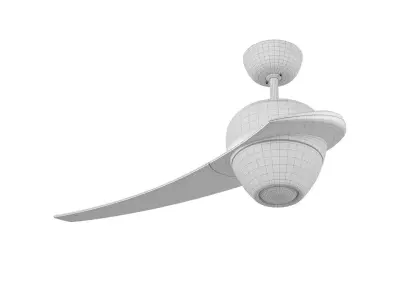 Abstract Halogen Ceiling Fan 3D model