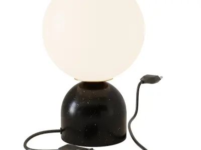 Nordic Bedside Marble Table Lamp 3D model