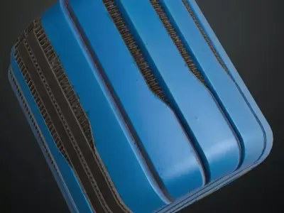 Sci-Fi Futuristic Metal Panel PBR Seamless Texture