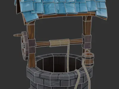 The Well - Low Poly 3d model Low-poly 3D model