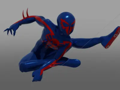 Spectacular Spider - Man 2099 Package Low-poly 3D model