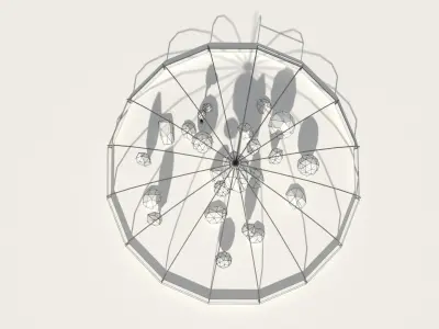 Low Poly Scifi Greenhouse Low-poly 3D model