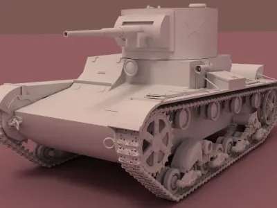 Tank T26 3D model