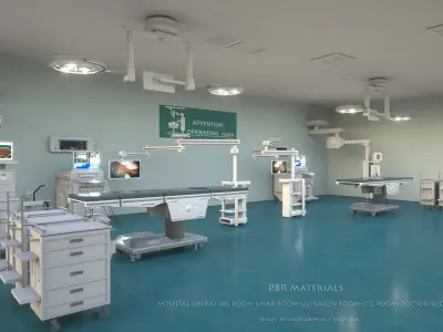  HOSPITAL OPERATING ROOM  FULL FLOOR 3D model