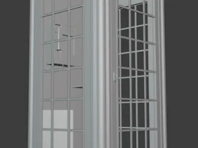 K2 - Telephone London Low-poly 3D model
