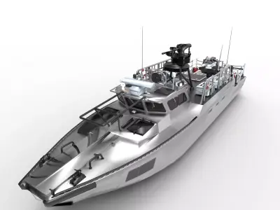 CB90 class fast assault craft 3D model