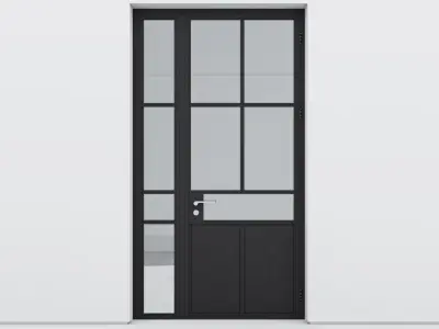 Aluminium door 166 3D model