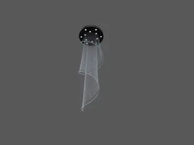 chandiller light bulb Free low-poly 3D model