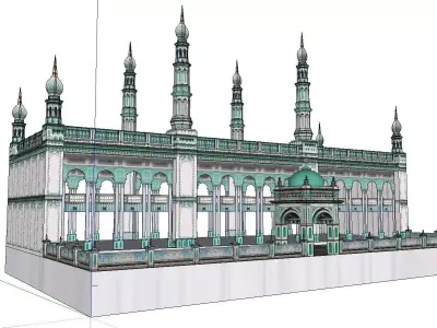 Architecture-Religion-God-Culture-Temple-022 mosque 3D model