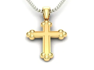 Light Gold Cross New Design  CP 34 3D print model