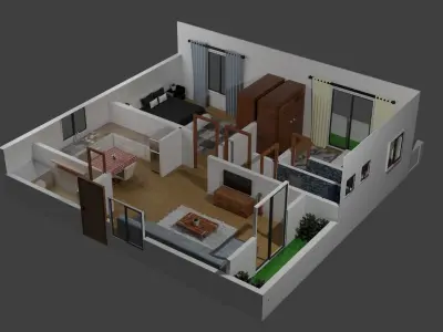FLOOR PLAN 3D model