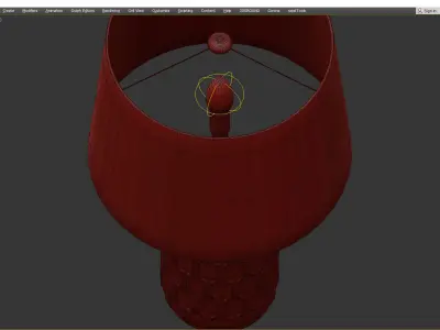  Carson Carrington Utena  Ivory Table Lamp Low-poly 3D model