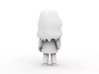 Female Doctor Chibi 3D Printable 3D print model