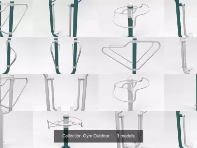 Collection Gym Outdoor 1 3D Model Pack