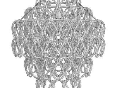 Noir Dolce Vita Chandelier Low-poly 3D model