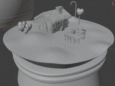 cristal ball- candy world 3D model