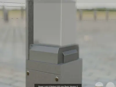 Street Light 8 Bollard Basic Version 3D Model Pack
