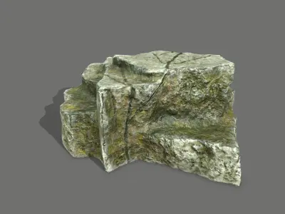 Rock Set Low-poly 3D model 35