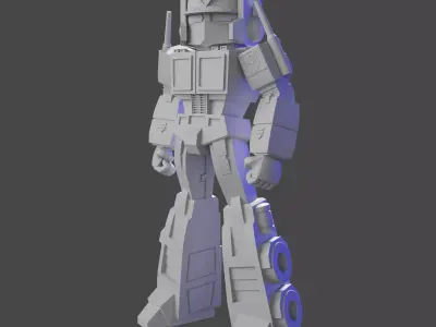 Optimus Prime Sylized-Chibi 3D model