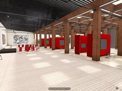 VR Art Gallery Australia 2 UPD 2023 Low-poly 3D model