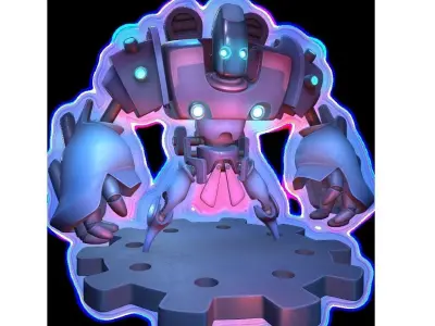 Multi head mecha 3D print model