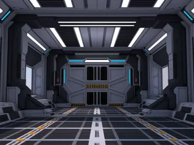 Sci Fi Interior 3D model