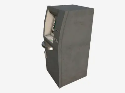 ATM Cash Machine Low-poly 3D model