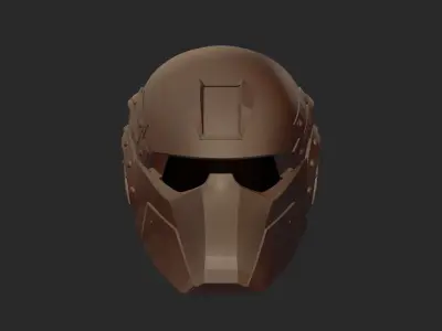 MIDJOURNEY DESIGN PRINTABLE HI-TECH HELMET STL 3D print model