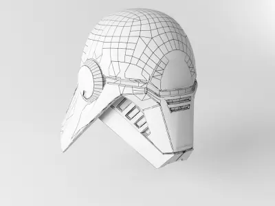 Star Wars Second Sister Helmet Low-poly 3D model
