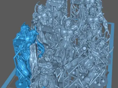 Cabal of the Twisted Mirror - Screamer Squad 3D print model