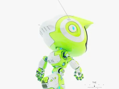 Lovely robot - companion X 3D model