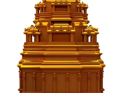Hindu temple 3D model