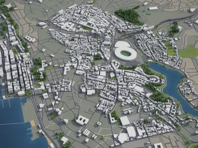 Salvador  Low-poly 3D model